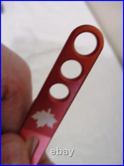 Scotty Cameron Milled Putters Canada Red Maple Leaf Pivot Divot Tool- Sweet