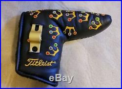 Scotty Cameron Mini Crown Headcover With Divot Tool Black Gold Mint