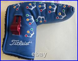 Scotty Cameron Mini Crowns Putter Cover With Divot Tool! RARE BLUE