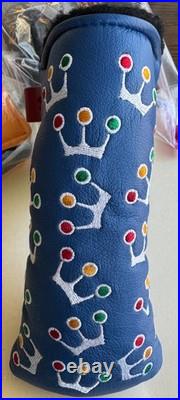 Scotty Cameron Mini Crowns Putter Cover With Divot Tool! RARE BLUE