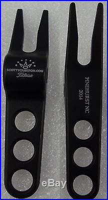 Scotty Cameron Pinehurst Golf Pivot 2014 US Open Divot Tool NC Authentic Black