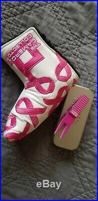 Scotty Cameron Pink Ribbon Headcover & Pink Pivot Tool