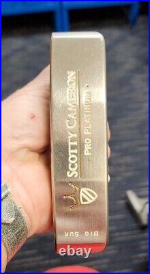 Scotty Cameron Pro Platinum Big Sur 50 With Cover AND DIVOT TOOL