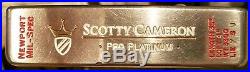 Scotty Cameron Pro Platinum Newport Mil-Spec 35 putter & head cover/divot tool