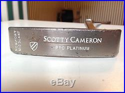 Scotty Cameron Pro Platinum Newport with headcover & divot tool