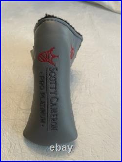 Scotty Cameron Pro Platinum Red Fill Headcover 2002 New (Other) with Tool
