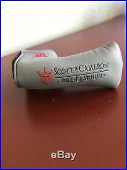 Scotty Cameron Pro Platinum putter headcover with divot tool NEW