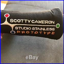 Scotty Cameron Prototype Studio Stainless Putter Head cover 2003 with Pivot Tool