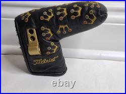 Scotty Cameron Putter Head Cover 2002 Mini Crown Black With Pivot Tool