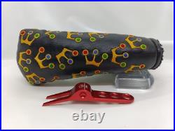 Scotty Cameron Putter Head Cover 2002 Mini Crown Black withTool U25050701