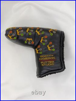 Scotty Cameron Putter Head Cover 2002 Mini Crown Black withTool U25050701