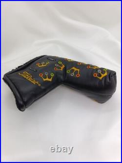 Scotty Cameron Putter Head Cover 2002 Mini Crown Black withTool U25050701 Scotty Cameron Putter Head Cover 2002 Mini Crown Black withTool U25050701
