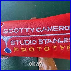 Scotty Cameron Putter Headcover Studio Stainless Prototype Red with Divot Tool