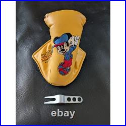 Scotty Cameron Putter Studio Headcover Yellow Mickey Mouse with Divot Tool Scotty Cameron Putter Studio Headcover Yellow Mickey Mouse with Divot Tool
