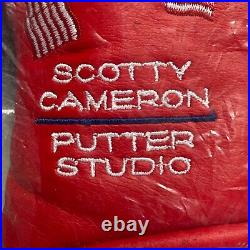 Scotty Cameron RED DANCING FLAG 2002 US Flag 911 w / Pivot Tool Putter Headcover