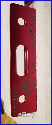 Scotty Cameron RED bright dip putting path tool Circle T tour