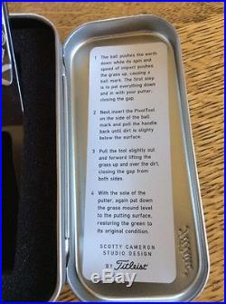 Scotty Cameron Rare Ball Divot Tool and Case New Never Used