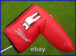 Scotty Cameron Red Studio Stainless CIRCLE T Blade Putter Headcover & Pivot Tool