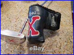 Scotty Cameron Red X Putter 35 with headcover and divot tool. Great shape