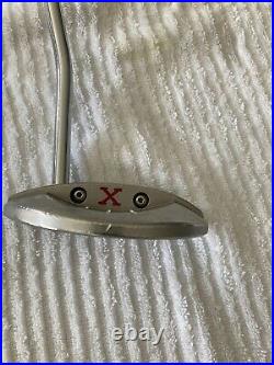 Scotty Cameron Red X putter, 35in RH with cover, divot tool and orginal cloth