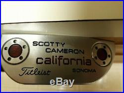 Scotty Cameron Right Hand Calif Sonoma 35 Putter w hcvr extra weights, tool