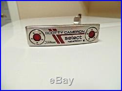 Scotty Cameron SELECT NEWPORT 2 Putter, RH, 35, Weight Tool/15g Weights, Cover