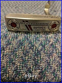 Scotty Cameron Select Newport putter, RH, HC, 34 plus two 20 gr. Wts & tool
