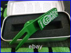 Scotty Cameron Shamrock Grinder Lucky Bright Dip Green Divot Pivot Tool Tin New