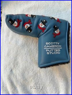 Scotty Cameron Snowman Headcover + OG Red Pivot Divot Tool NEW Never Used Rare