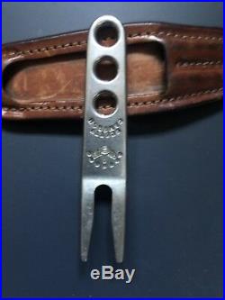 Scotty Cameron Stainless Steel Pivot Divot Tool With Leather Holder