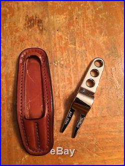 Scotty Cameron Stainless Steel Pivot Tool and Brown Leather Holster