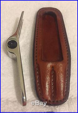 Scotty Cameron Stainless Steel SS Pivot Divot Tool and AOP Brown Leather Holster