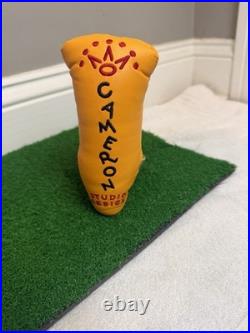 Scotty Cameron Studio Design Orange Blade Putter Headcover with Pivot Divot Tool
