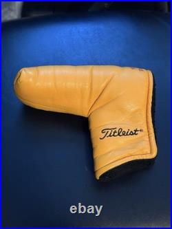 Scotty Cameron Studio Design Putter Headcover Yellow With Divot Repair Tool