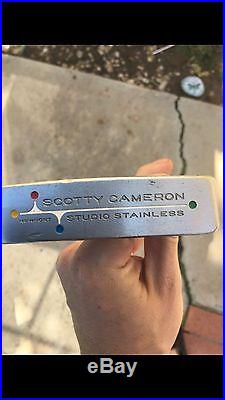 Scotty Cameron Studio Stainless 303 35 RH with Cover and Divot Tool