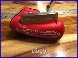 Scotty Cameron Studio Stainless Newport, 35, Headcover with divot tool