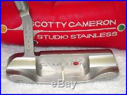 Scotty Cameron Studio Stainless Newport 35 Putter withCover & Pivot Tool GREAT
