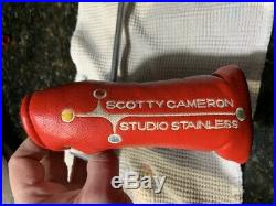 Scotty Cameron Studio Stainless Newport Beach 35 Putter Headcover Pivot Tool
