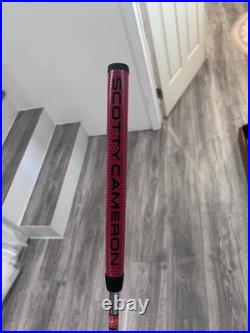 Scotty Cameron Studio Stainless Newport Blade Putter Red Head Cover & Pivot Tool