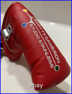 Scotty Cameron Studio Stainless Newport Red Putter Head Cover Divot Tool (New)