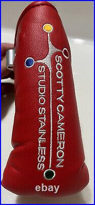 Scotty Cameron Studio Stainless Newport Red Putter Head Cover Divot Tool (New)