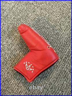 Scotty Cameron Studio Stainless Red Leather Putter Headcover with tool Scotty Cameron Studio Stainless Red Leather Putter Headcover with tool