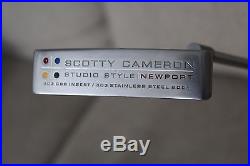 Scotty Cameron Studio Style 303 GSS Newport 35 with Headcover and Divot Tool