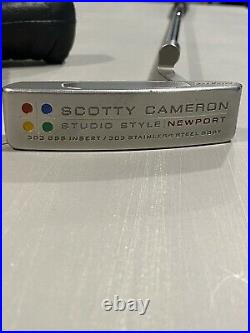 Scotty Cameron Studio Style Newport 35 with Headcover & Divot Tool