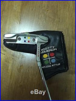 Scotty Cameron Studio Style Putter 35 With Original Headcover And Divot Tool