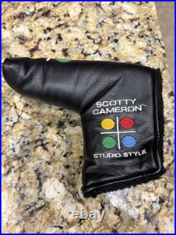 Scotty Cameron Studio Style Putter Head Cover with Multi-Color Dots & Divot Tool Scotty Cameron Studio Style Putter Head Cover with Multi-Color Dots & Divot Tool