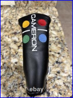 Scotty Cameron Studio Style Putter Head Cover with Multi-Color Dots & Divot Tool