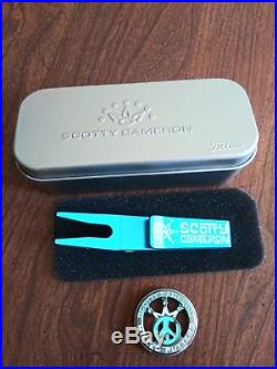 Scotty Cameron Tiffany Peace Crown Ball Marker And Peace Crown Pivot Tool
