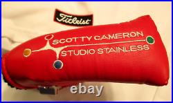 Scotty Cameron Titleist 2002 Red Studio Stainless W Pivot Tool Used Headcover
