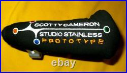 Scotty Cameron Titleist 2003 Prototype Putter Cover Headcover Black Suede W Tool